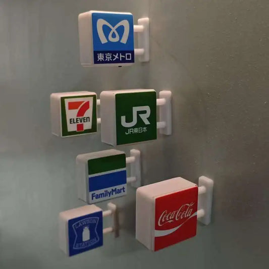 Tokyo Osaka Glowing Magnetic Refrigerator Magnet Home Decor Convenience Store Sign Model Japan Travel Souvenir Home Accessories