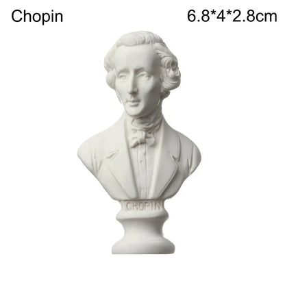 New Mini Figurine Plaster Statue Greek Mythology Celebrities Famous Sculpture Drawing Practice Gypsum Bust Portraits Home Decor