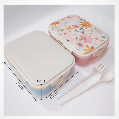 Personalised lunch box for Kids Student Remarks Name LOGO Picture Photo  PP Eco-friendly Material With Spoon Fork
