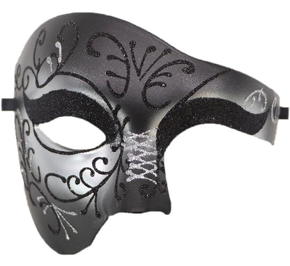 Mardi Gras Mask Men's Masquerade Mask Vintage Venetian Checkered Musical Party Mens Masquerade Mask Vintage Venetian Checkered