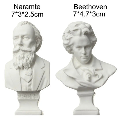 New Mini Figurine Plaster Statue Greek Mythology Celebrities Famous Sculpture Drawing Practice Gypsum Bust Portraits Home Decor