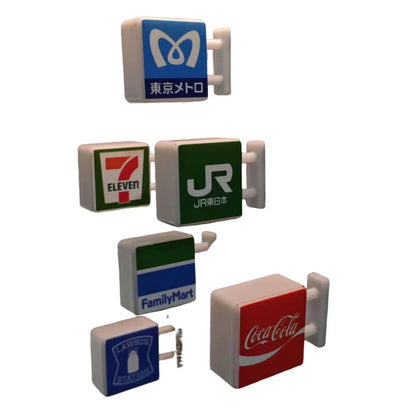 Tokyo Osaka Glowing Magnetic Refrigerator Magnet Home Decor Convenience Store Sign Model Japan Travel Souvenir Home Accessories