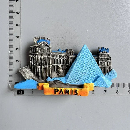 Paris France Tourist Souvenir Fridge Magnets Eiffel Tower French Magnetic Stickers Annecy Decoration on The Fridge Travel Gifts