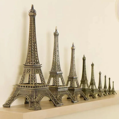 Paris Eiffel Tower Metal Crafts Home Decoration Accessories Figurine Statue Model Souvenir Home Interior Design Ornaments