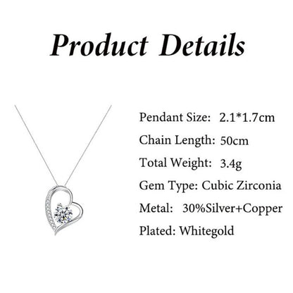Jewelry To My Love 14K Gold or Silver Forever Love Pendant Necklace Gift For Wife Her Romantic Christmas Birthday Valentine Gift