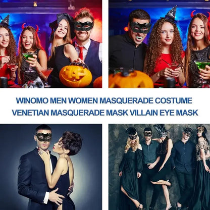 Men Women Masquerade Eye Mask Venetian Couple Cosplay Costume Props Halloween Carnival Prom Party Headdress Plastic Face Masks