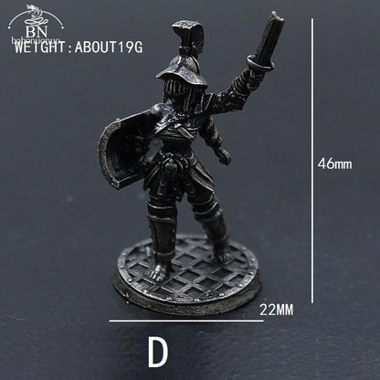 1pcs Ancient Spartan Rome Soliders Figurines Miniatures Vintage Metal Soldiers Model Statue Desktop Ornament Gift