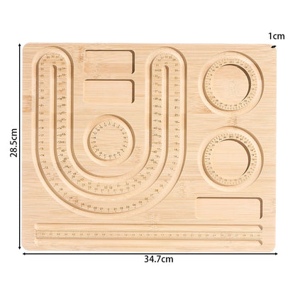 Eco-Friendly Bamboo Bead Board Perfect Tool for Jewelry Making and Beading Projects Bracelet Necklaces Design Beading Mats Trays
