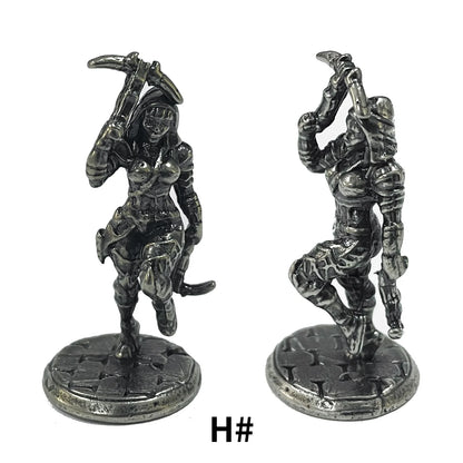 1Pcs Ancient Spartan Rome Soliders Figurines Miniatures Vintage Metal Soldiers Model Statue Desktop Ornament Gift