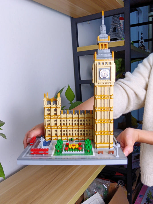 Big Ben Micro Mini Building Blocks Crafted Replica, Leisure and Entertainment Toys Construction Bricks Decoration Party Gift