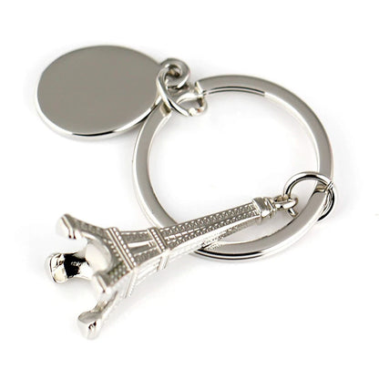 3D Eiffel Tower Keyring Bag Charm Metal Car Keychain French Paris Travel Souvenir Couple Friend Gift Fashion Jewelry Decoration
