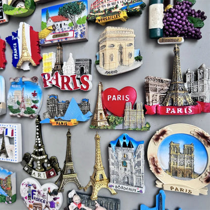 Paris France Tourist Souvenir Fridge Magnets Eiffel Tower French Magnetic Stickers Annecy Decoration on The Fridge Travel Gifts