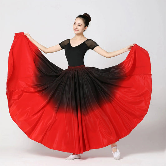 Spain Flamenco Dance Performer Dresses for Women Stage Performance Dancing Skirts 360/540/720 Degree Costumes Female Vestido