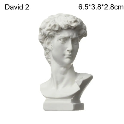 New Mini Figurine Plaster Statue Greek Mythology Celebrities Famous Sculpture Drawing Practice Gypsum Bust Portraits Home Decor