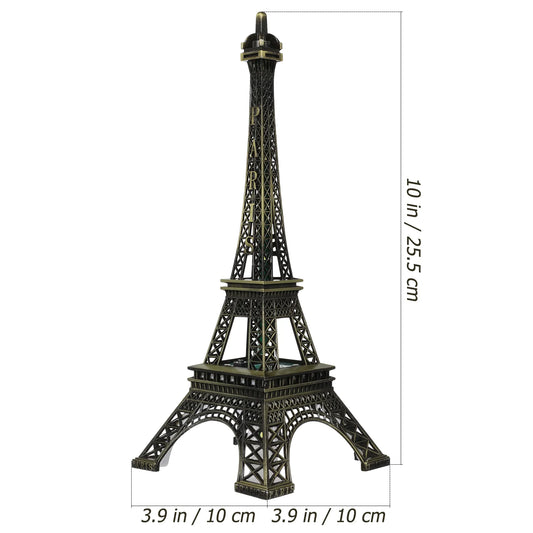 Led Light Paris Eiffel Tower Wedding Decoration Architecture Metal Crafts Vintage Model Desktop Decoration Travel Souvenirs