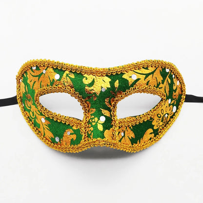 Men Mardi Gras Carnival Mask Venetian Masks Vintage Antique Jazz Masks Masquerade Cosplay Masks Unisex Half Face Party Masks