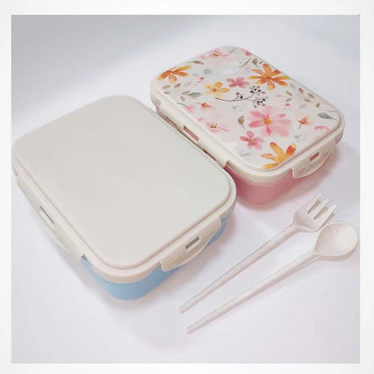 Personalised lunch box for Kids Student Remarks Name LOGO Picture Photo  PP Eco-friendly Material With Spoon Fork