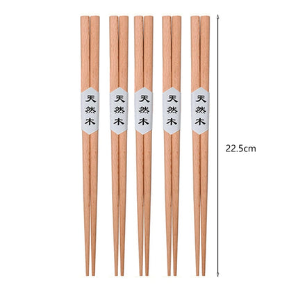 5 Pairs Wooden Chopsticks Wood Chopsticks Set Japanese Sushi Chopsticks Korean Chinese Snack Food Chop Sticks Kitchen Tableware