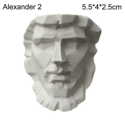 New Mini Figurine Plaster Statue Greek Mythology Celebrities Famous Sculpture Drawing Practice Gypsum Bust Portraits Home Decor