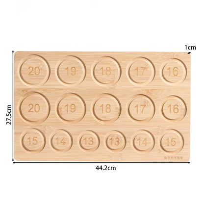 Eco-Friendly Bamboo Bead Board Perfect Tool for Jewelry Making and Beading Projects Bracelet Necklaces Design Beading Mats Trays