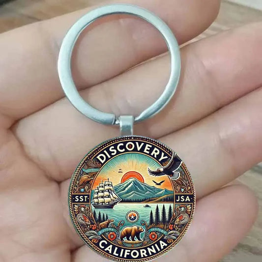 California vintage classic is an ideal gift for families and perfect for keychains