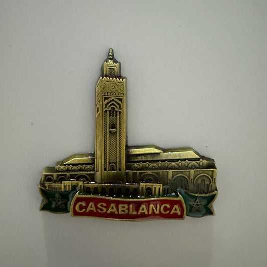 Morocco Tourist Souvenirs Fridge Magnet Casablanca Metal Refrigerator Magnets Home Decor Accessories Souvenir Collection Gifts