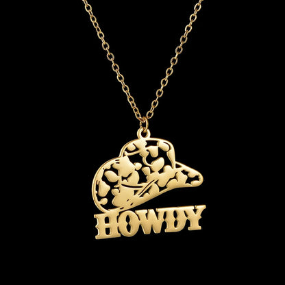 YOUSHANG Customized Football Name Necklace