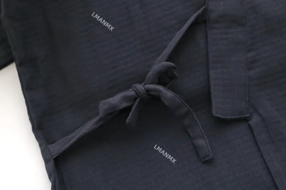 Japanese Style Kimono Cardigan Pants 2pcs Set Men's Nightwear Bathrobe Cotton Comfortable Home Suit Robe Sleepwear Daily Casual