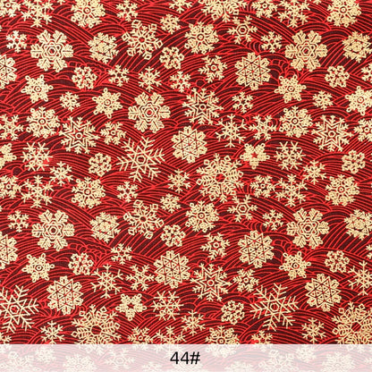 0.5/1/2 Yard 100% Cotton Fabric Traditional Japanese Kimono Style Print DIY Handmade Making Cheongsam, Hanfu, Holiday Decoration