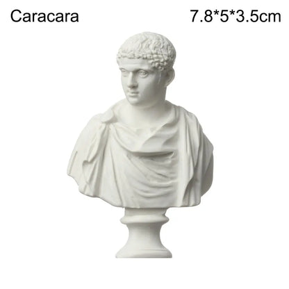 New Mini Figurine Plaster Statue Greek Mythology Celebrities Famous Sculpture Drawing Practice Gypsum Bust Portraits Home Decor