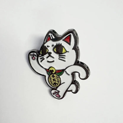 Turbo Granny Cat High-speed The Lucky Running Cat Maneki Neko DanDaDan Enamel Pin Brooch Badge anime peripheral Funny Decoration