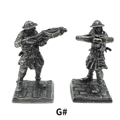 1Pcs Ancient Spartan Rome Soliders Figurines Miniatures Vintage Metal Soldiers Model Statue Desktop Ornament Gift
