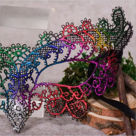 1PC Women Hollow Out Lace Mask Venetian Masquerade Eye Mask Dancing Party Halloween Fancy Mask