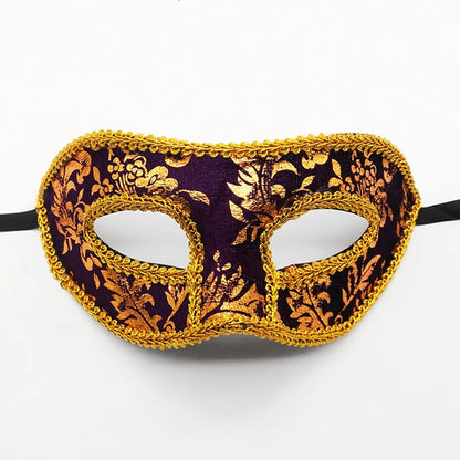 Men Mardi Gras Carnival Mask Venetian Masks Vintage Antique Jazz Masks Masquerade Cosplay Masks Unisex Half Face Party Masks