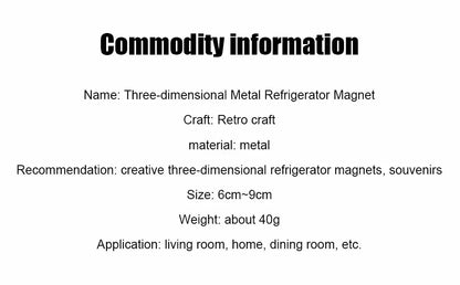Home Decor Fridge Magnet Refrigerator Metal USA Alaska York Paris Italy London Post Office UK Dubai Belgium Israel Stereo