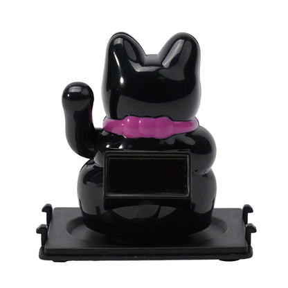 High Quality Lucky Cat Ornament Car Dashboard Decor Vehicle Accessories Automatic Waving Cartoon Decoration Interior