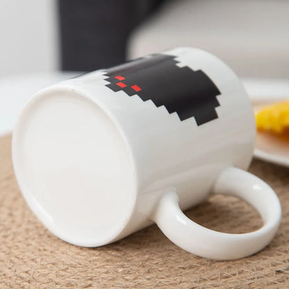 11 Oz Color Changing Love Cup with Handle, Color Changing Magic Love Coffee Cup, Couple Gift, Easy To Clean and Reusable