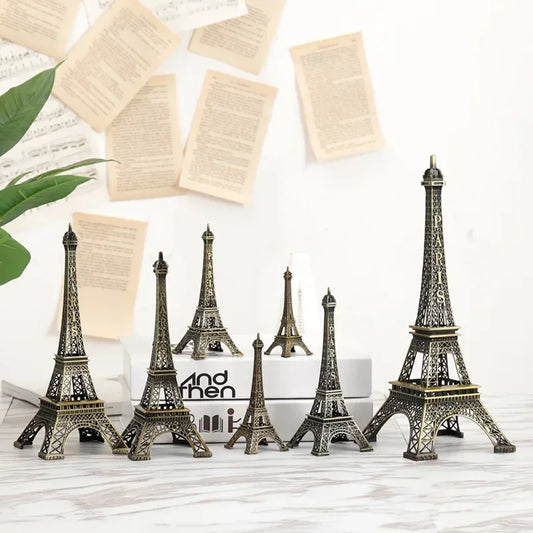 Paris Eiffel Tower Metal Crafts Home Decoration Accessories Figurine Statue Model Souvenir Home Interior Design Ornaments
