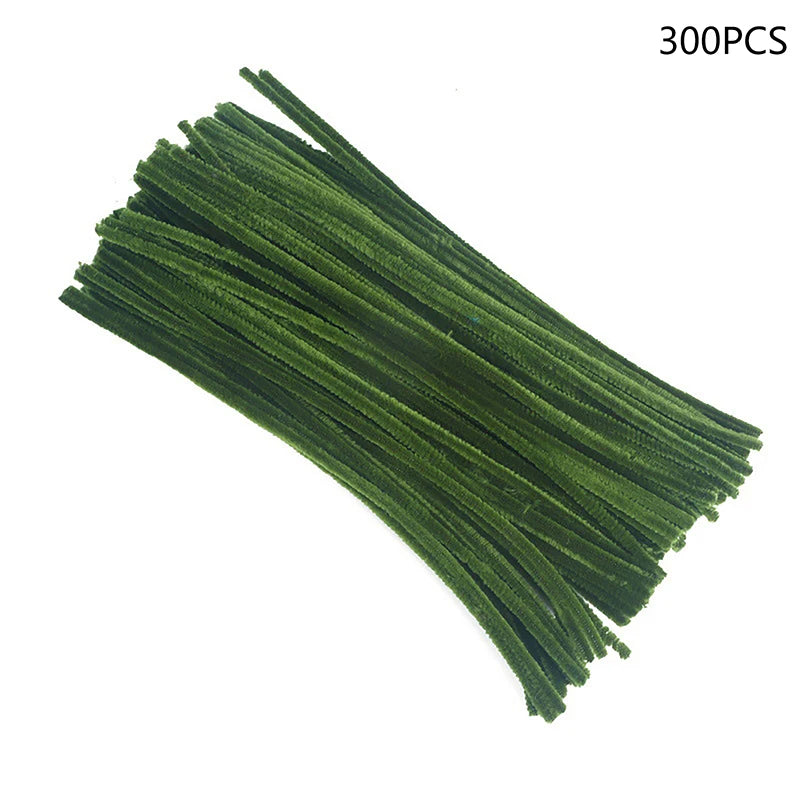 1set Green Pipe Cleaners,Pipe Cleaners For Crafts,Pipe Cleaner Crafts,Chenille Stems For Craft Kids DIY Arts&Crafts Supplies