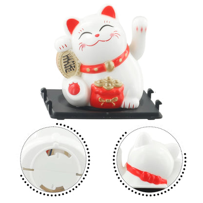 High Quality Lucky Cat Ornament Car Dashboard Decor Vehicle Accessories Automatic Waving Cartoon Decoration Interior