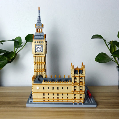 Big Ben Micro Mini Building Blocks Crafted Replica, Leisure and Entertainment Toys Construction Bricks Decoration Party Gift