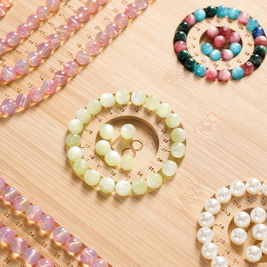 Eco-Friendly Bamboo Bead Board Perfect Tool for Jewelry Making and Beading Projects Bracelet Necklaces Design Beading Mats Trays