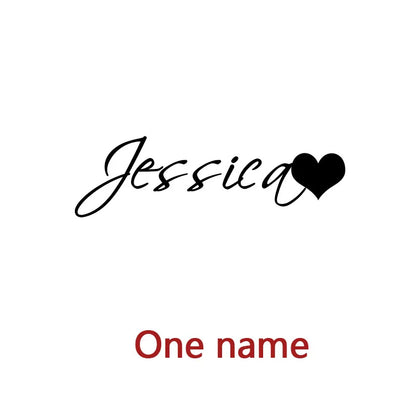 Custom Two Names Necklace with Heart Stainless Steel Couple Choker Personalized Jewelry Mother's Day Gift Women's Necklace Gift