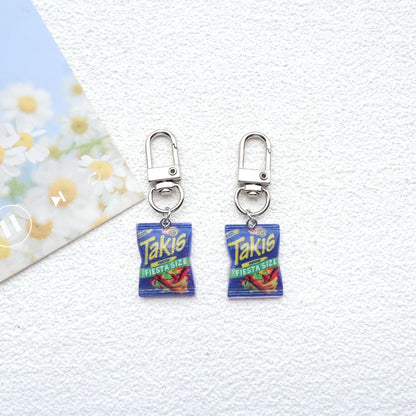 2pcs Cute Snacks Keychain Handmade Bag Jewelry DIY Gifts
