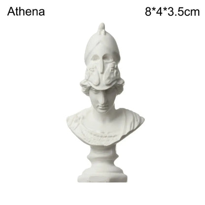 New Mini Figurine Plaster Statue Greek Mythology Celebrities Famous Sculpture Drawing Practice Gypsum Bust Portraits Home Decor