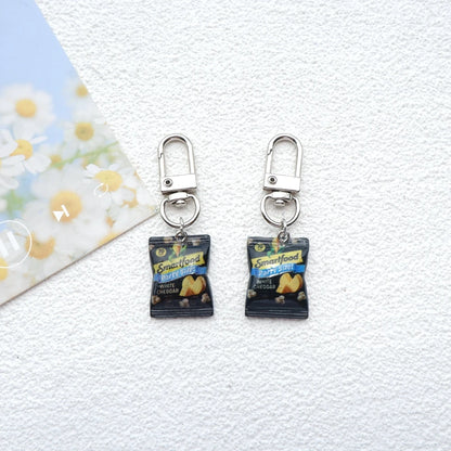 2pcs Cute Snacks Keychain Handmade Bag Jewelry DIY Gifts