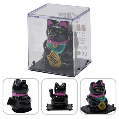 High Quality Lucky Cat Ornament Car Dashboard Decor Vehicle Accessories Automatic Waving Cartoon Decoration Interior