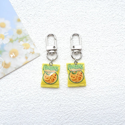 2pcs Cute Snacks Keychain Handmade Bag Jewelry DIY Gifts