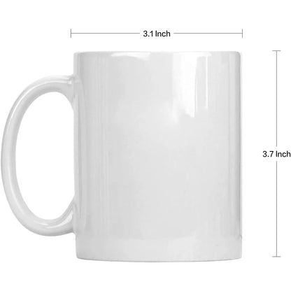 Middle Finger Cup Ceramic Mug Personalized Middle White Funny Coffee Milk Water Tea Cup with Handle for Party April Fool's Day