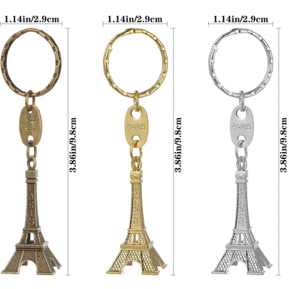 12Pcs Eiffel Tower Keychain For Keys Souvenirs Paris Tour Eiffel Keychain Key Chain Key Ring Decoration Key Holder